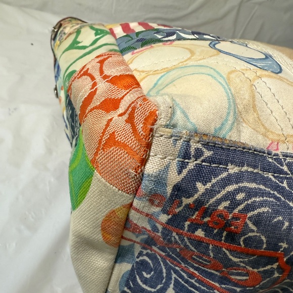 Vintage Coach Patchwork Hand Bag y2k - Picture 11 of 15